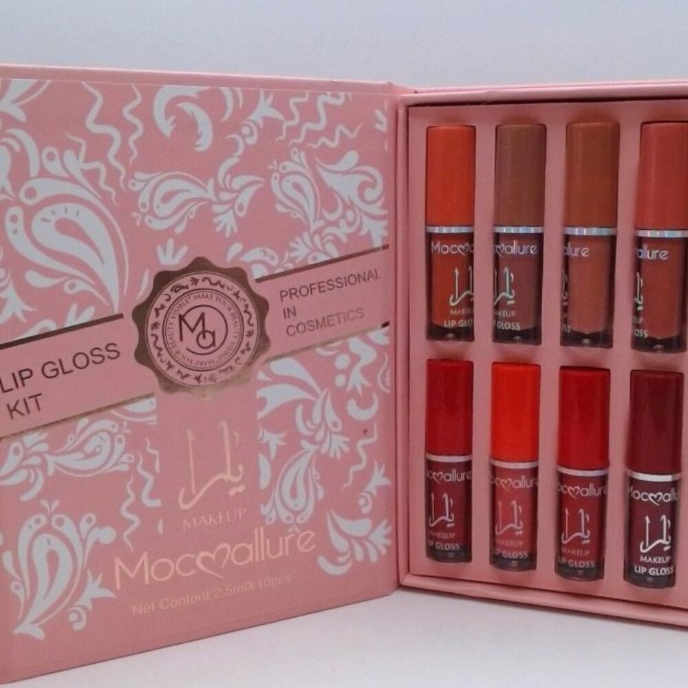 MocAllure - Yara Lip Gloss Set, 10 Pc Set, BRAND NEW IN BOX‎